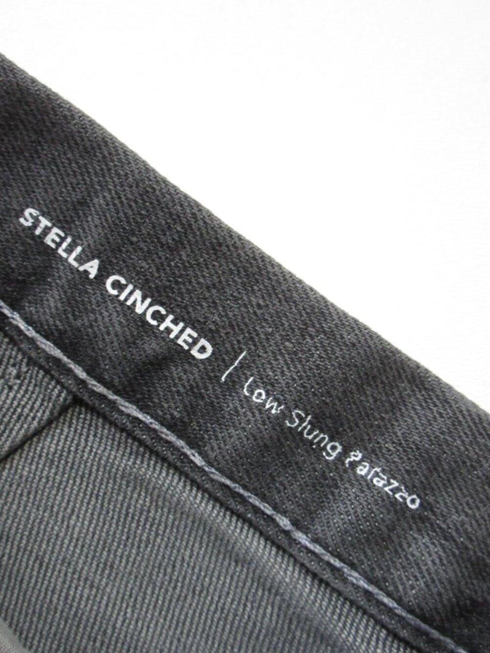 NWT Adriano AG Stella Cinched in Underwater Cove Low Stung Palazzo Jeans 26 - Picture 7 of 11